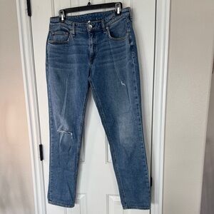 Rag and Bone DRE Low Rise slim Boyfriend Stylish Blue Denim Jeans